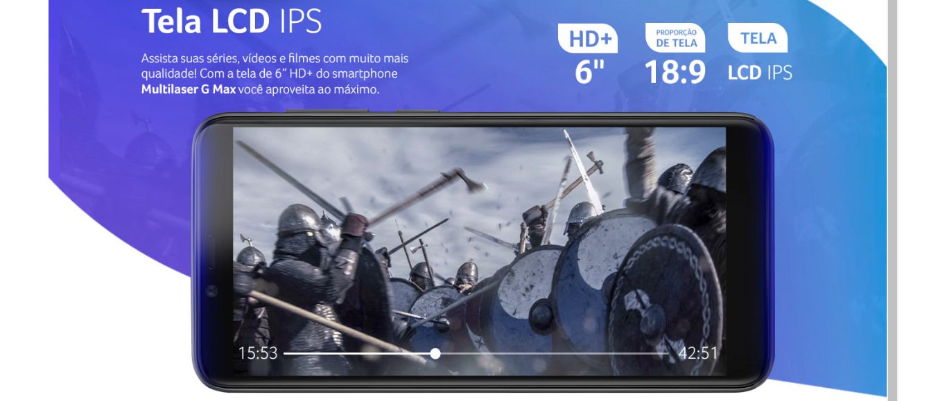 Smartphone Multilaser G Max 32GB 1GB RAM Tela 6